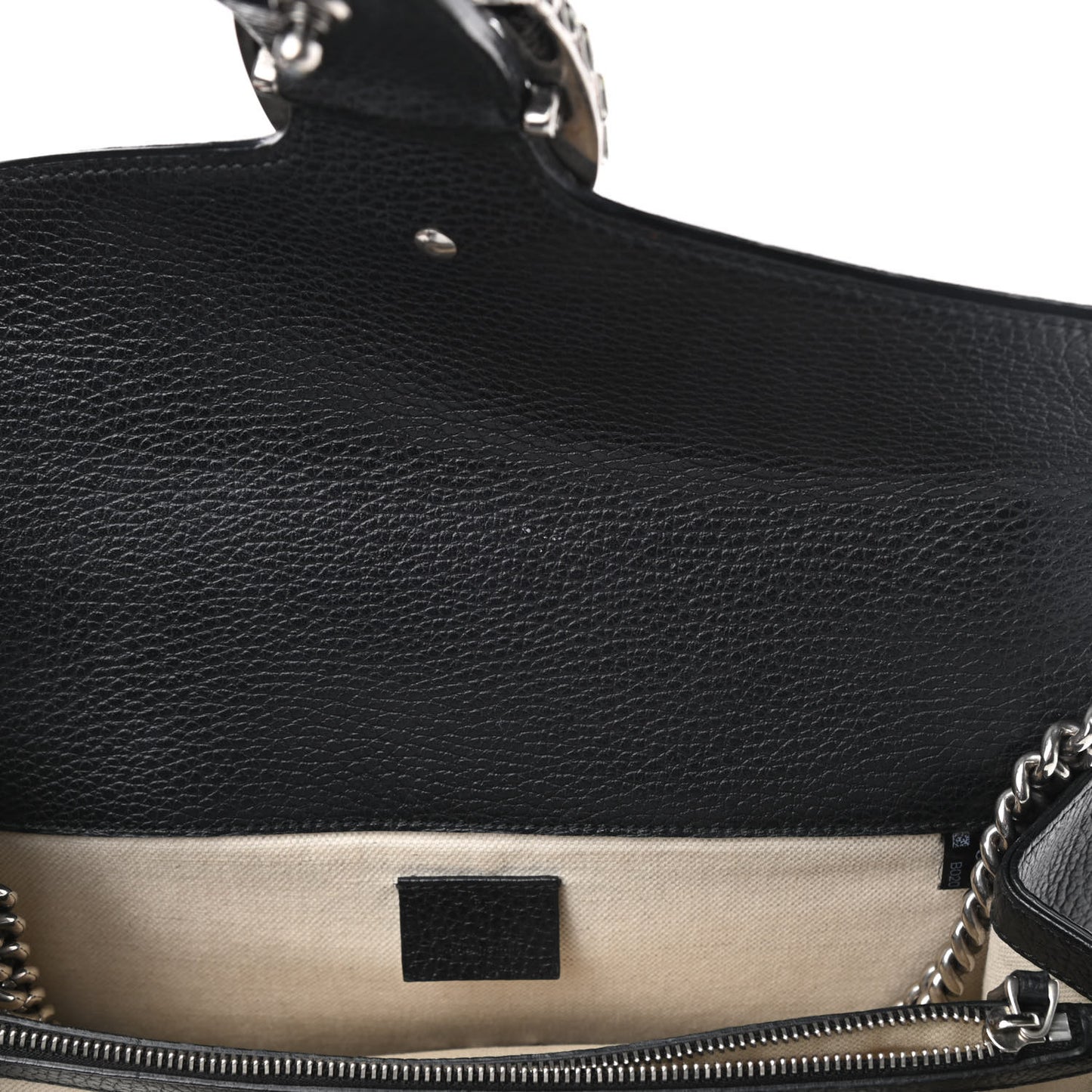 Pebbled Calfskin Small Dionysus Shoulder Bag Black