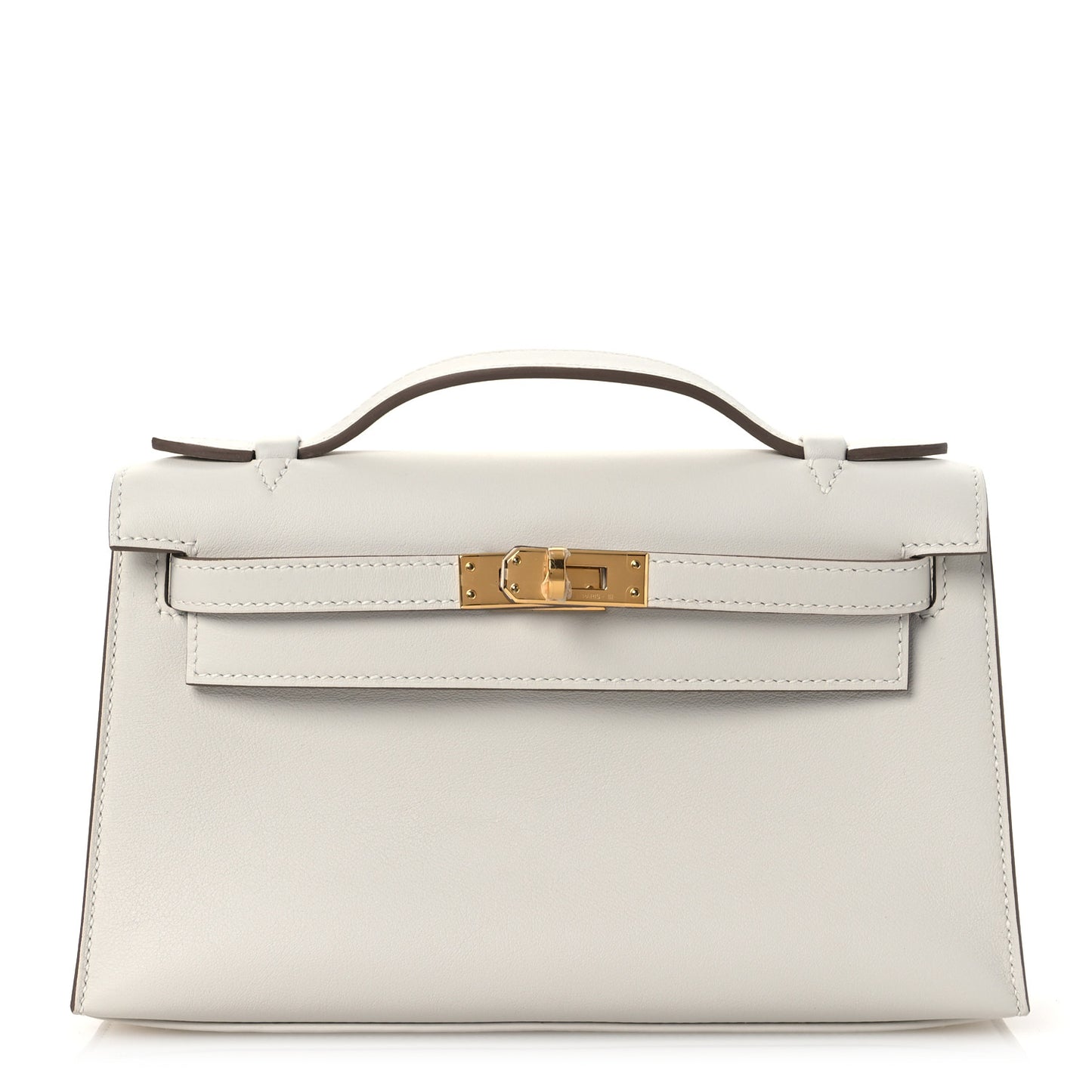 Swift Kelly Pochette Clutch Parchemin Craie