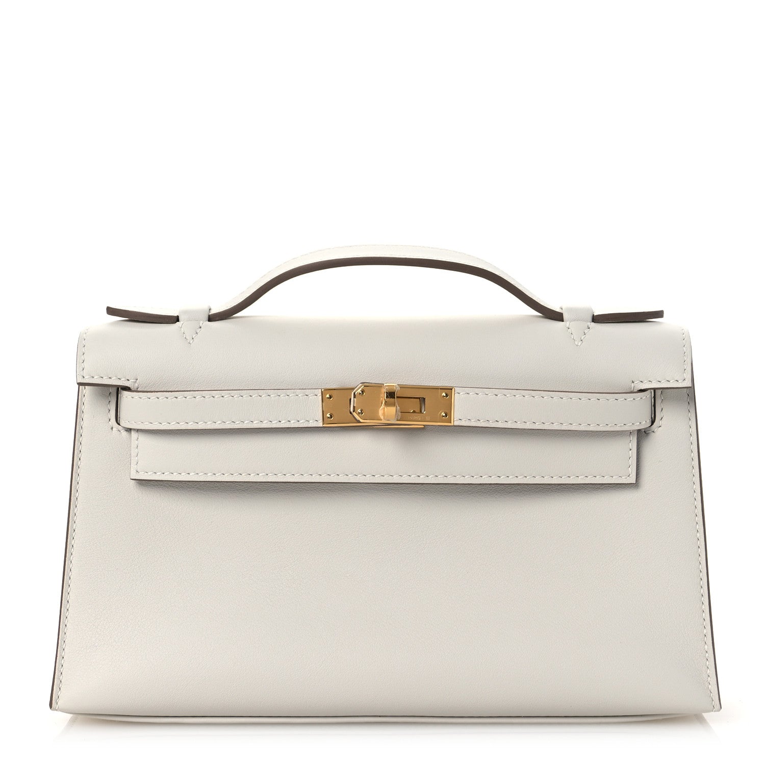 Hermes Swift Kelly Pochette Clutch Parchemin Craie 1 of 12