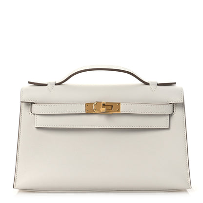 Hermes Swift Kelly Pochette Clutch Parchemin Craie 1 of 12