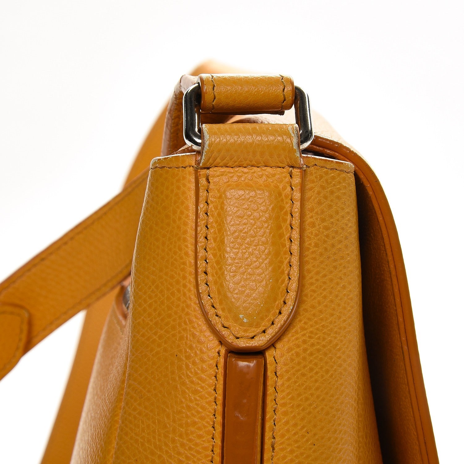 Celine Grained Calfskin Trotteur Messenger Saffron 22 of 24