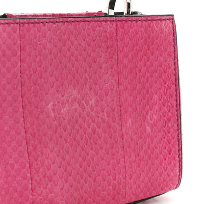 Jimmy Choo Snakeskin Varenne Top Handle Pink 11 of 12