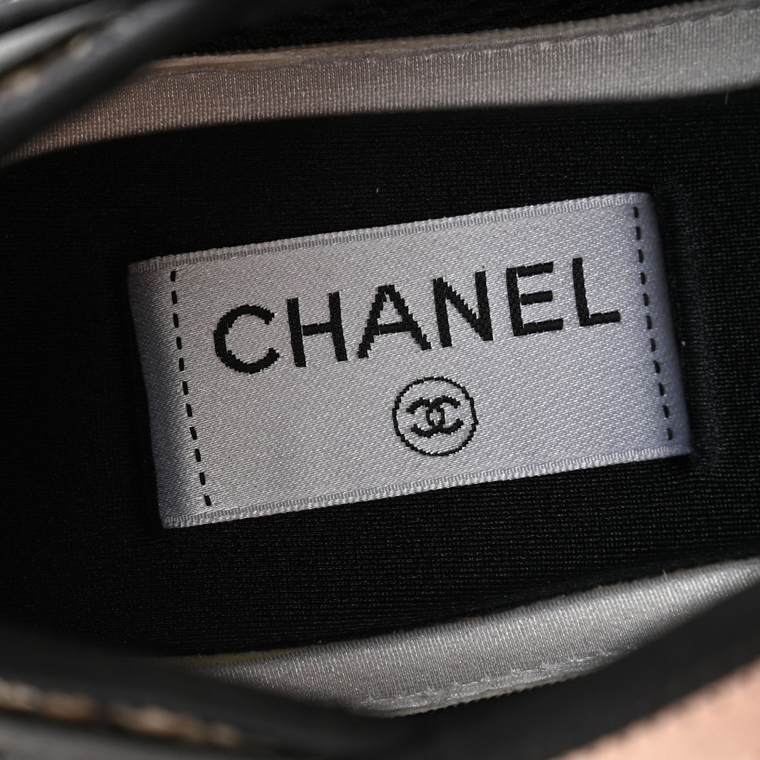 Chanel Velvet Calfskin Mixed Fibers CC Sneakers 39 Light Purple Beige 6 of 8