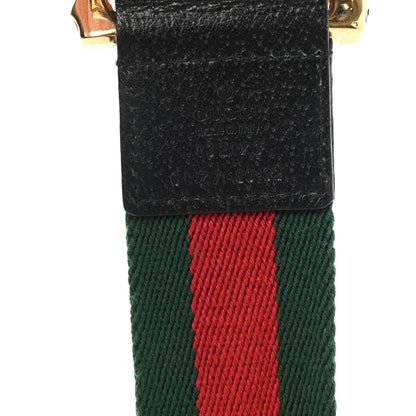 Gucci Web Feline D Ring Belt 80 32 Red Green 3 of 3
