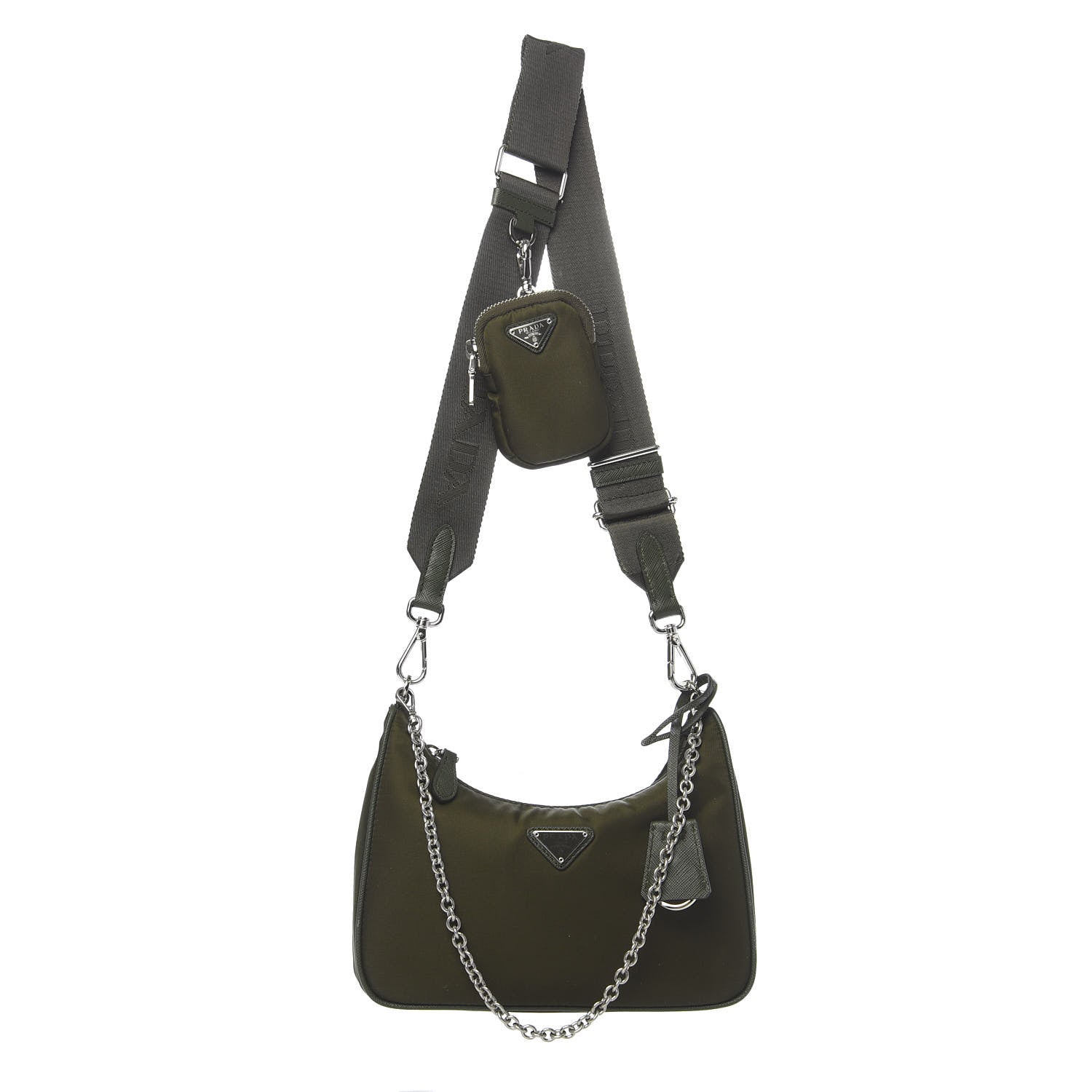 Prada Tessuto Nylon Saffiano Re-Edition 2005 Shoulder Bag Mimetico 1 of 12