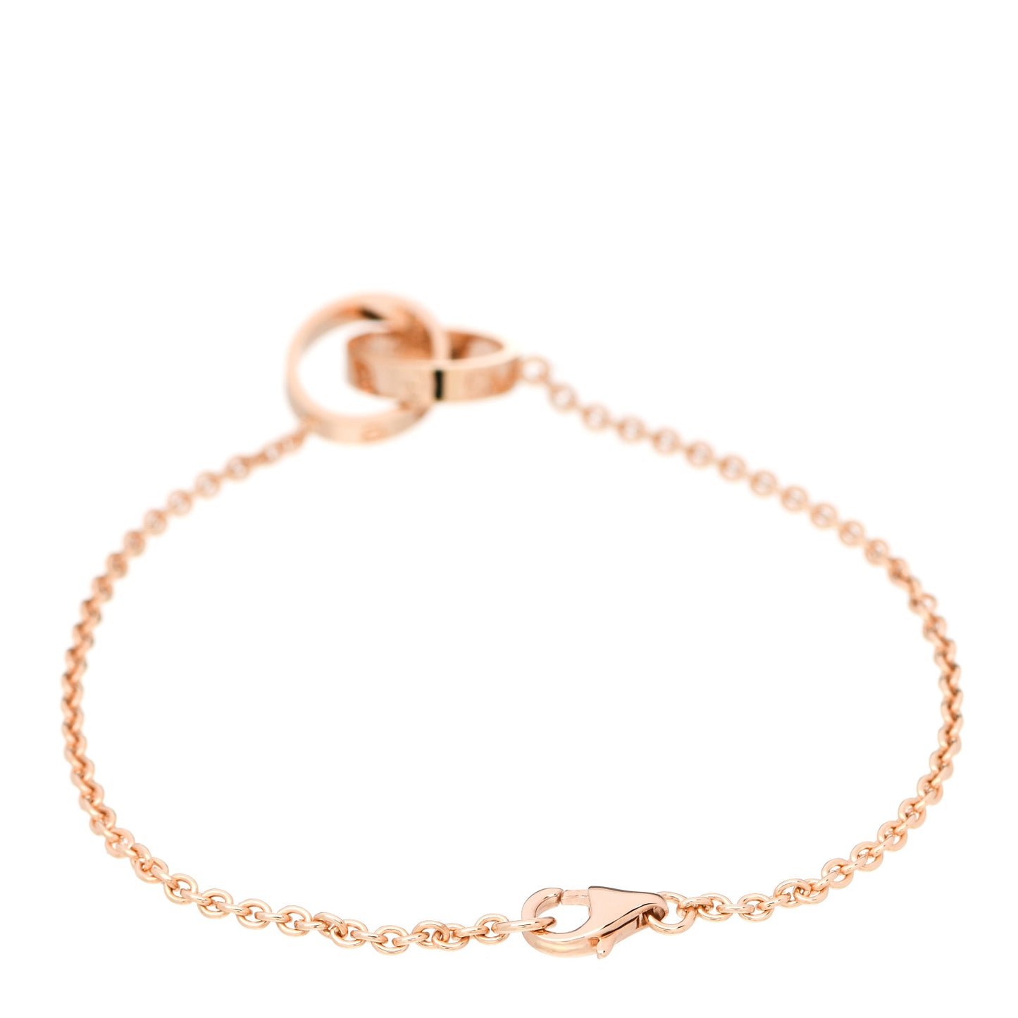 18K Pink Gold Interlocking LOVE Bracelet