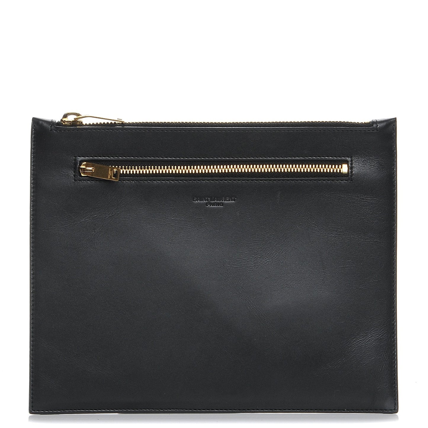 Lambskin Zip Pouch Black
