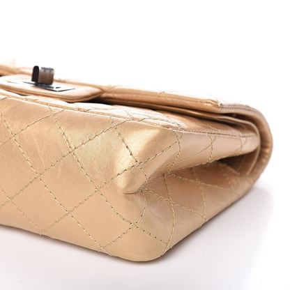 Chanel Metallic Calfskin Quilted 2.55 Reissue 224 Flap Gold 9 of 14