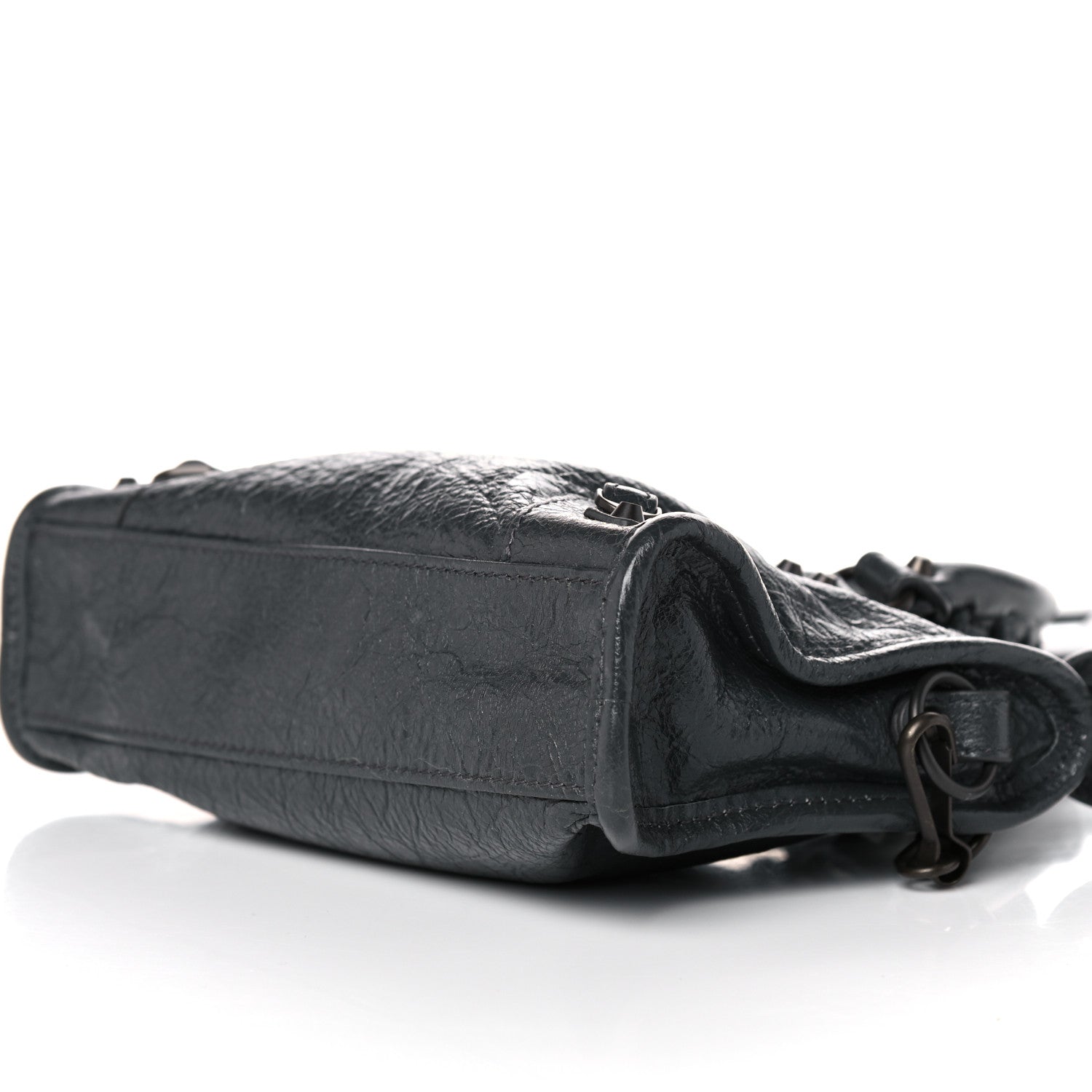 Balenciaga Agneau Arena Classic Hardware Nano City Dark Grey 6 of 10