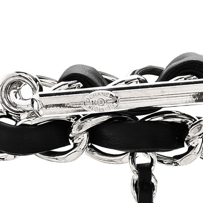 Chanel Brass Calfskin Medium Grocery By Chanel Shopping Basket Silver 6 of 8