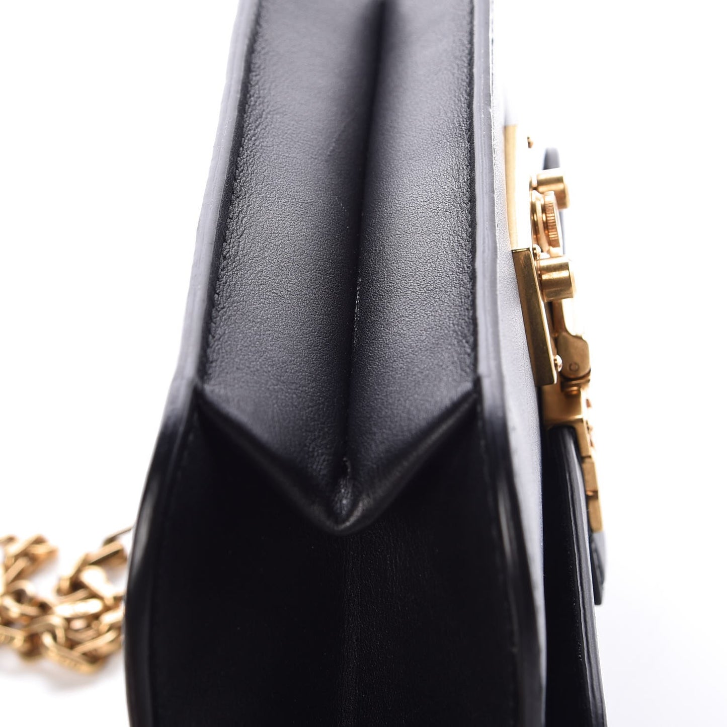 Calfskin Large Dioraddict Flap Bag Black
