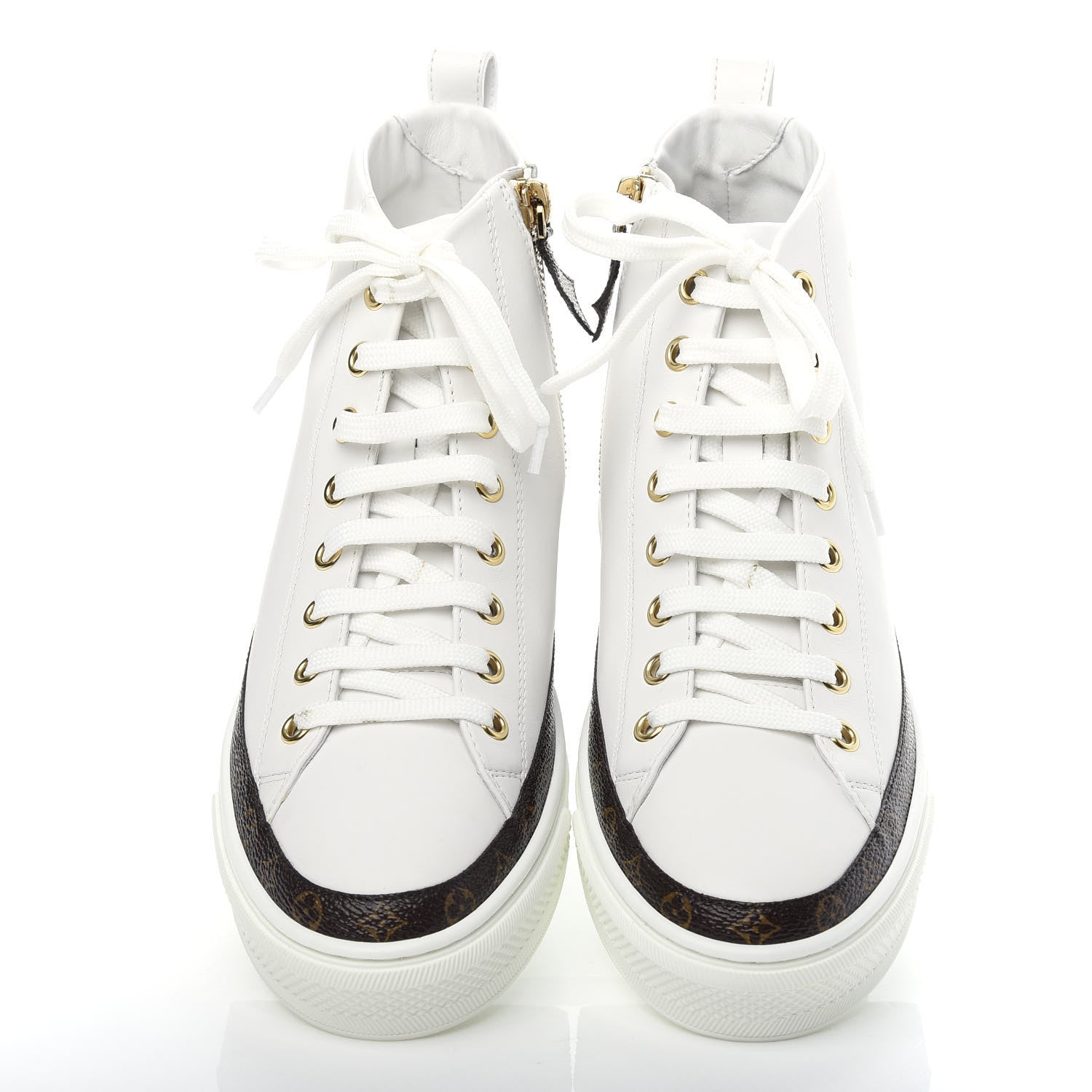 Louis Vuitton Monogram Stellar Sneaker Boots 35.5 White 5 of 12