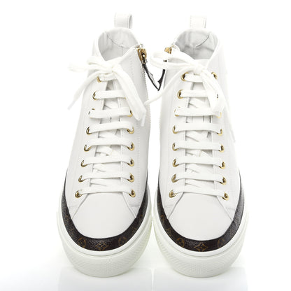 Louis Vuitton Monogram Stellar Sneaker Boots 35.5 White 5 of 12