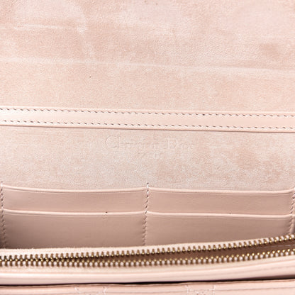 Christian Dior Lambskin Cannage Dioraddict Wallet on Chain Clutch Rose Poudre 5 of 10