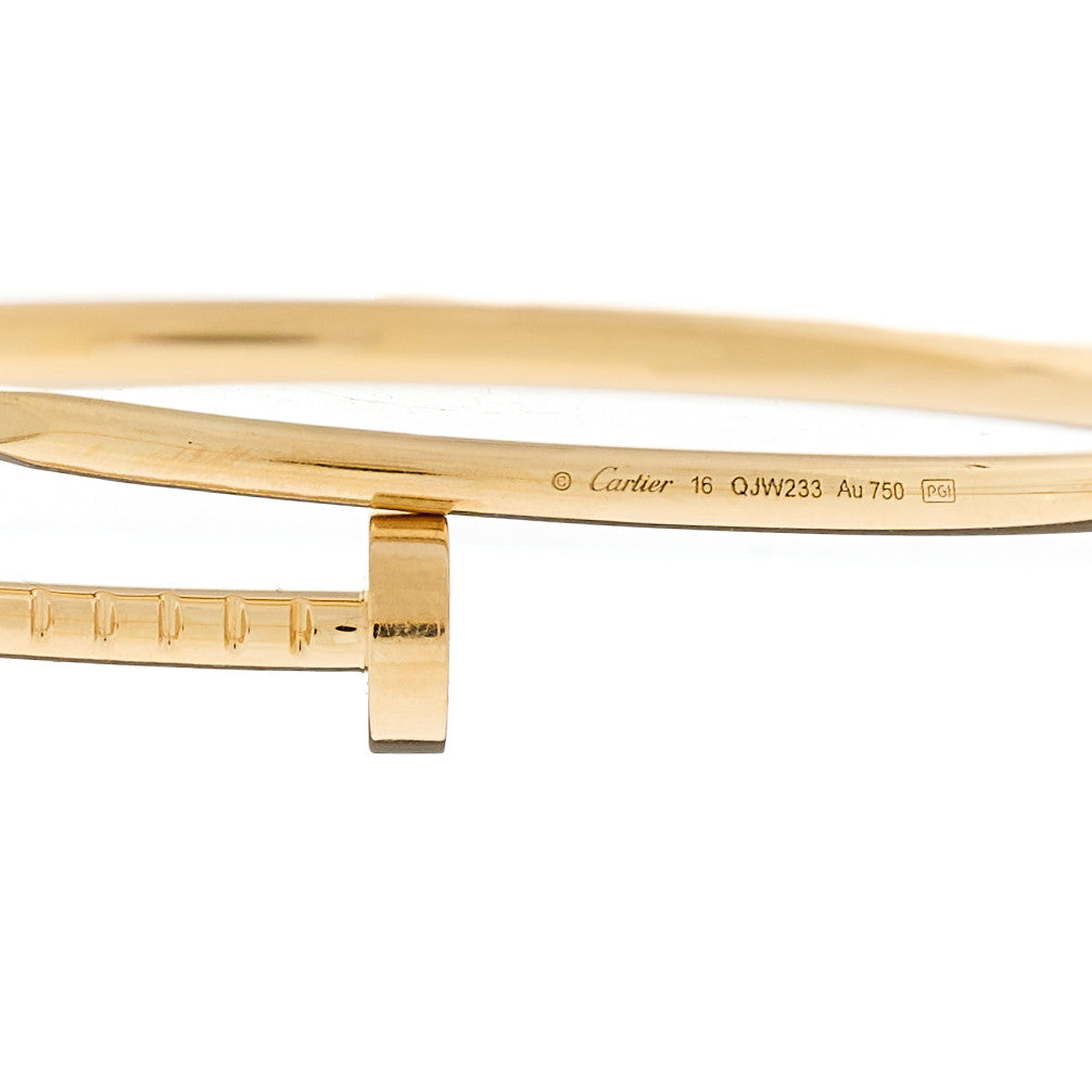 18K Yellow Gold Small Juste Un Clou Bracelet 16
