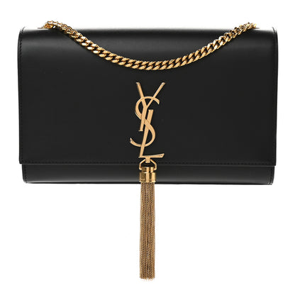 Saint Laurent Smooth Calfskin Medium Classic Monogram Kate Tassel Satchel Black 1 of 8