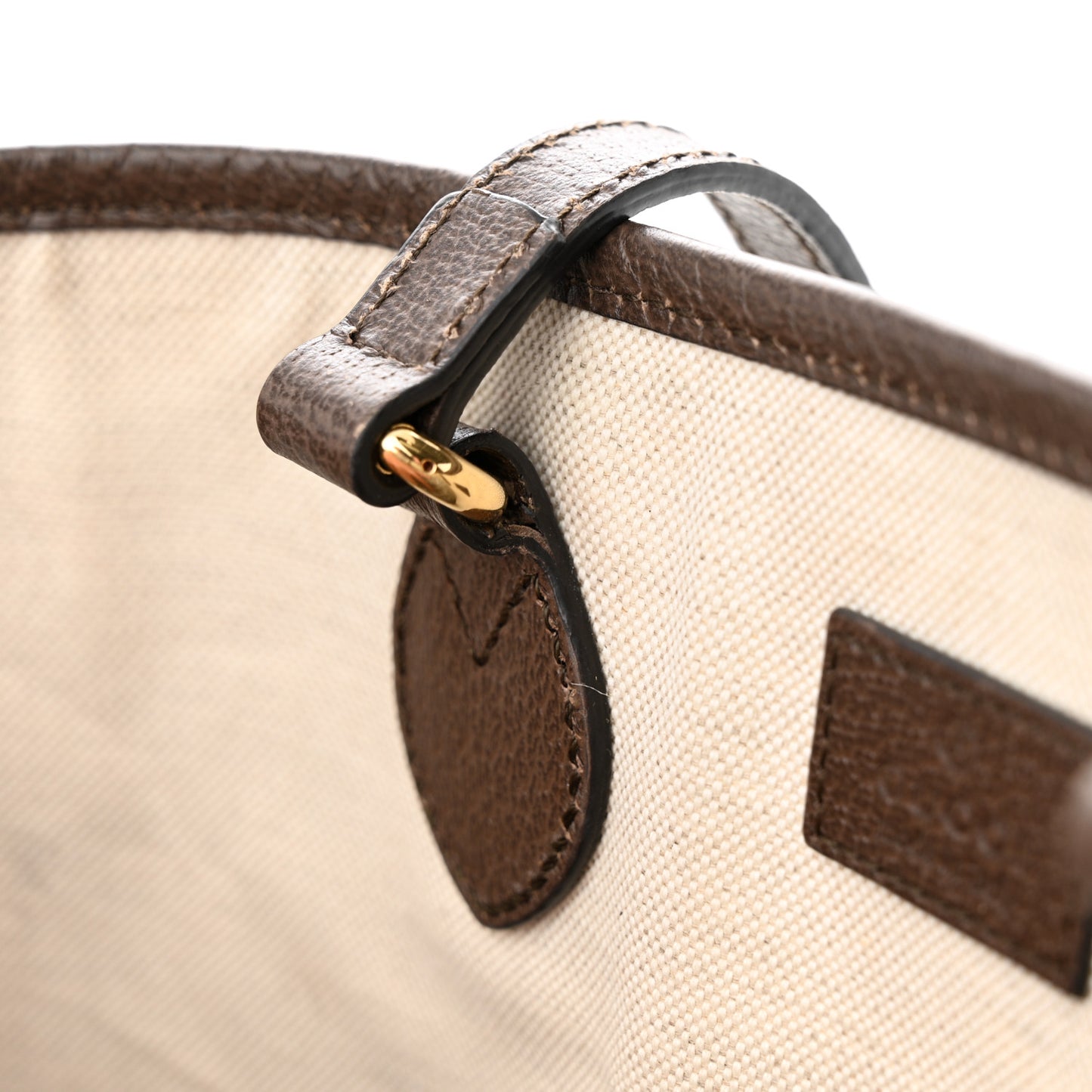 GG Supreme Monogram Textured Calfskin Small Ophidia Shoulder Tote Bag Beige Ebony New Acero