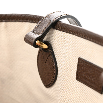 Gucci GG Supreme Monogram Textured Calfskin Small Ophidia Shoulder Tote Bag Beige Ebony New Acero 15 of 16