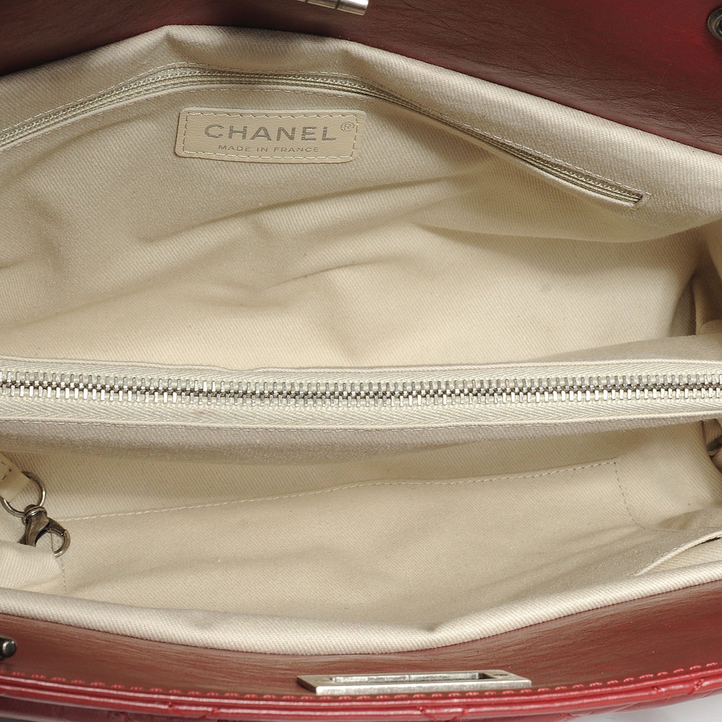 Aged Calfskin Reissue 2.55 Tote Bag Red