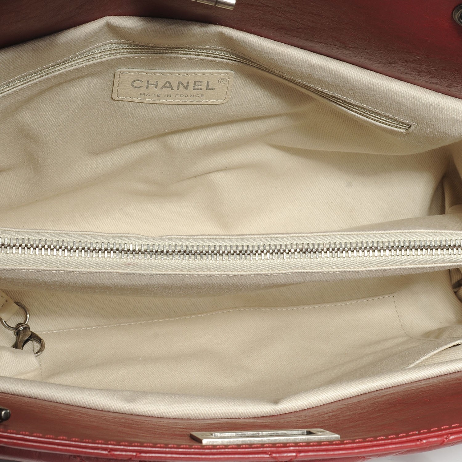 Chanel Aged Calfskin Reissue 2.55 Tote Bag Red 5 of 7