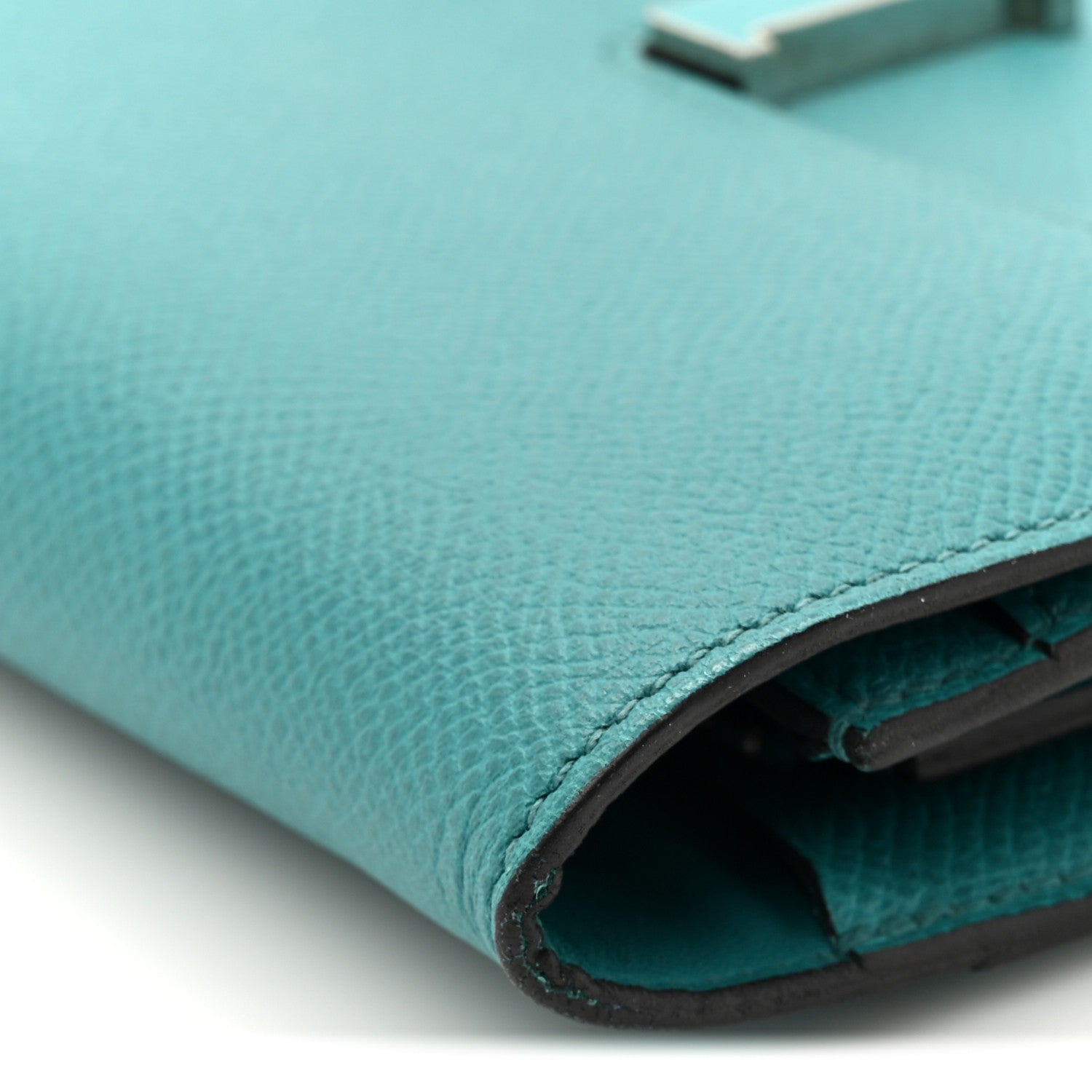 Hermes Epsom Enamel Constance Long Wallet Bleu Paon 10 of 10