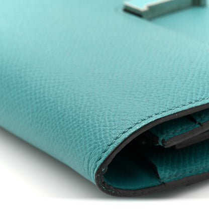Hermes Epsom Enamel Constance Long Wallet Bleu Paon 10 of 10