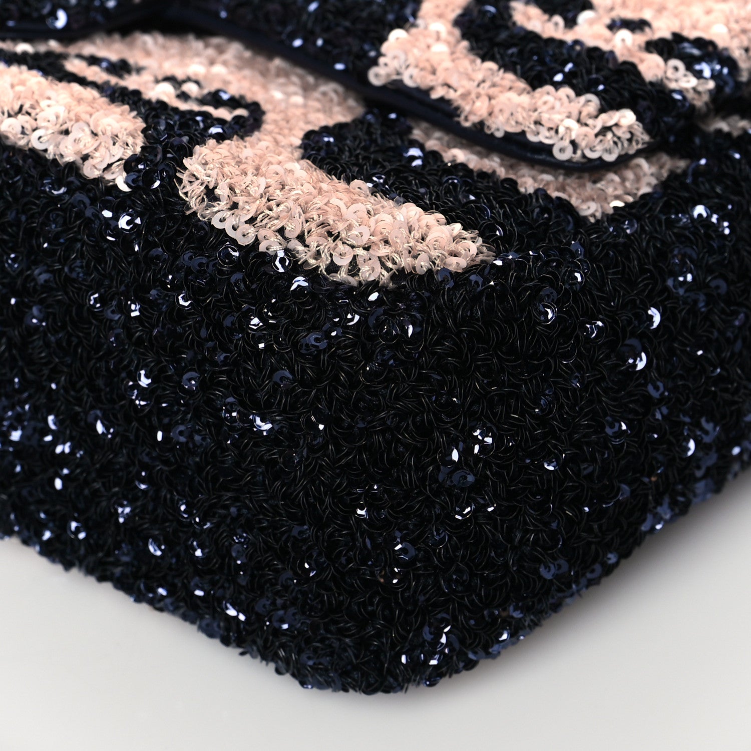 Chanel Sequin Medium Flap Blue Pink 9 of 9