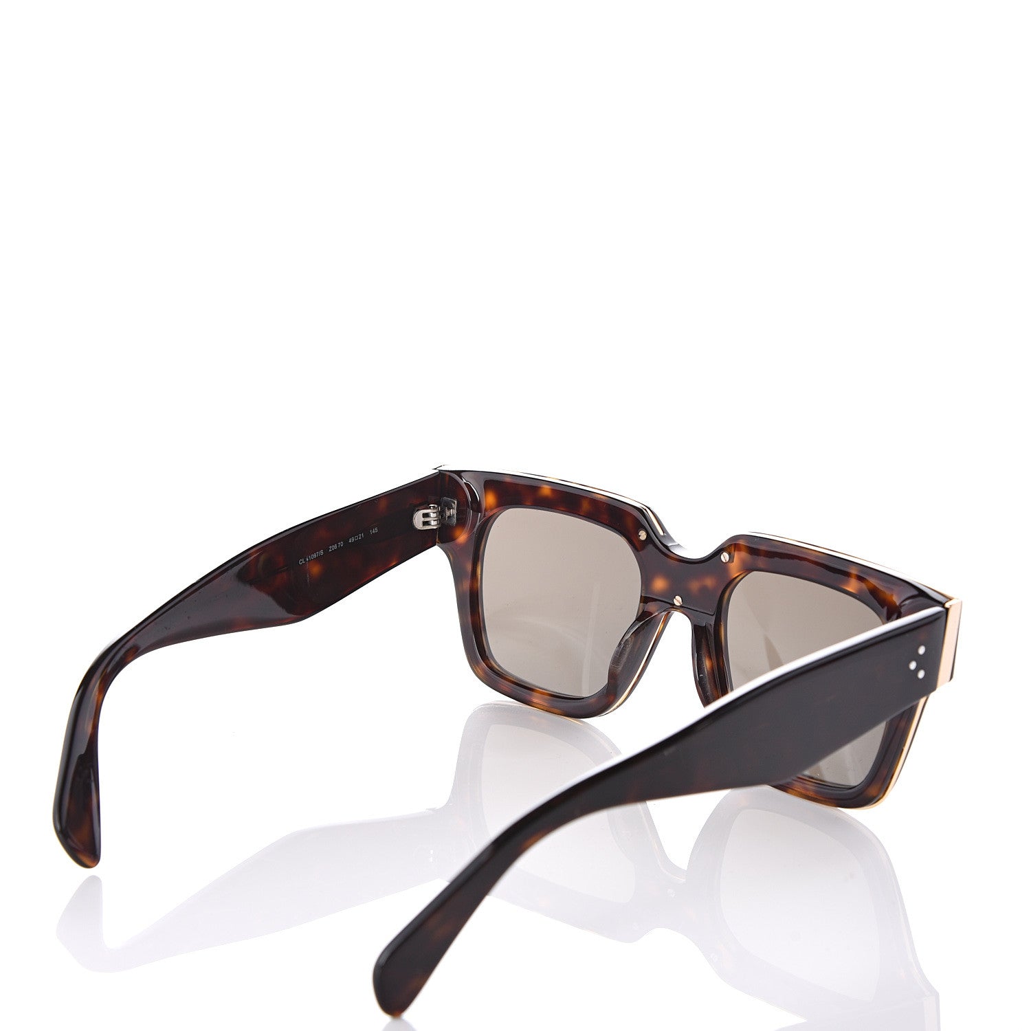 Celine Sunglasses CL 41097/S Black Havana 4 of 8