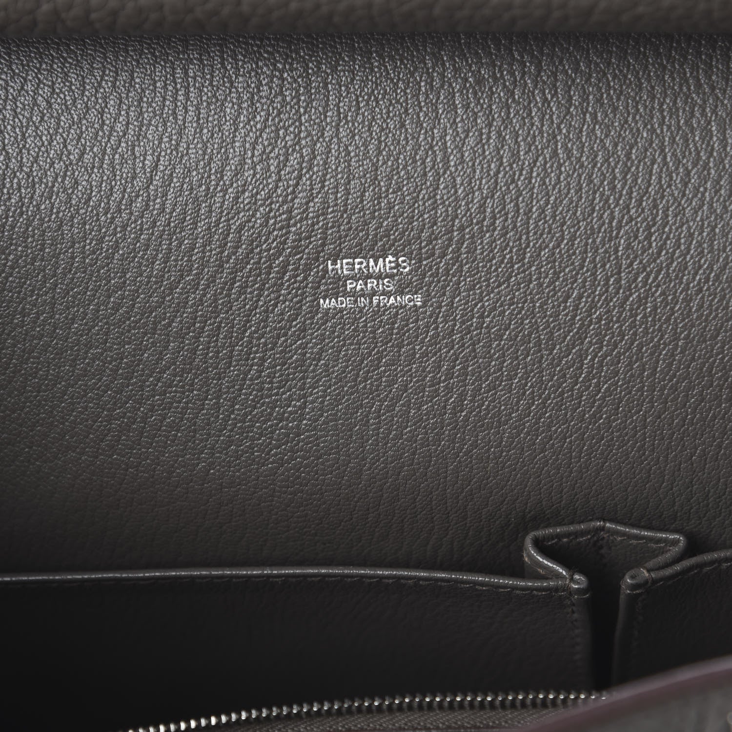 Hermes Taurillon Clemence Jypsiere 28 Etain 7 of 8