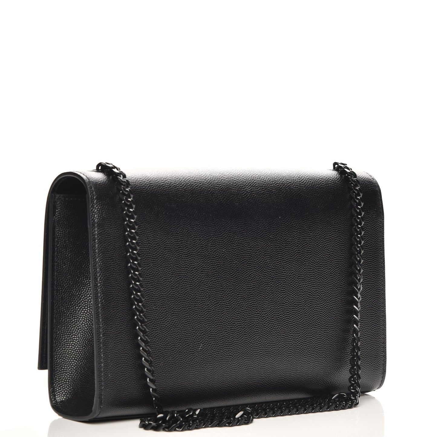 Grain De Poudre Medium Classic Monogram Kate Satchel Black