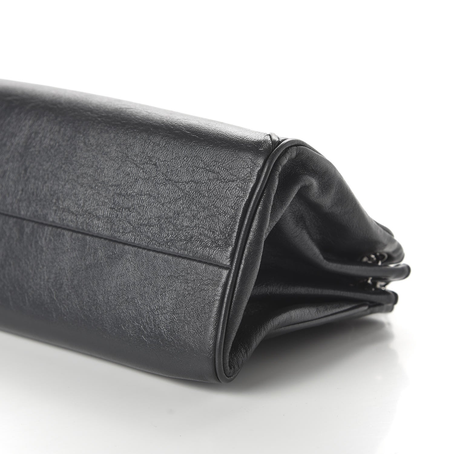 Chanel Calfskin Quilted Accordion Flap Grey 6 of 10