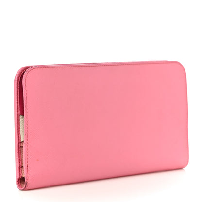 Prada Saffiano Colour Metal Wallet Petalo Peonia 3 of 22