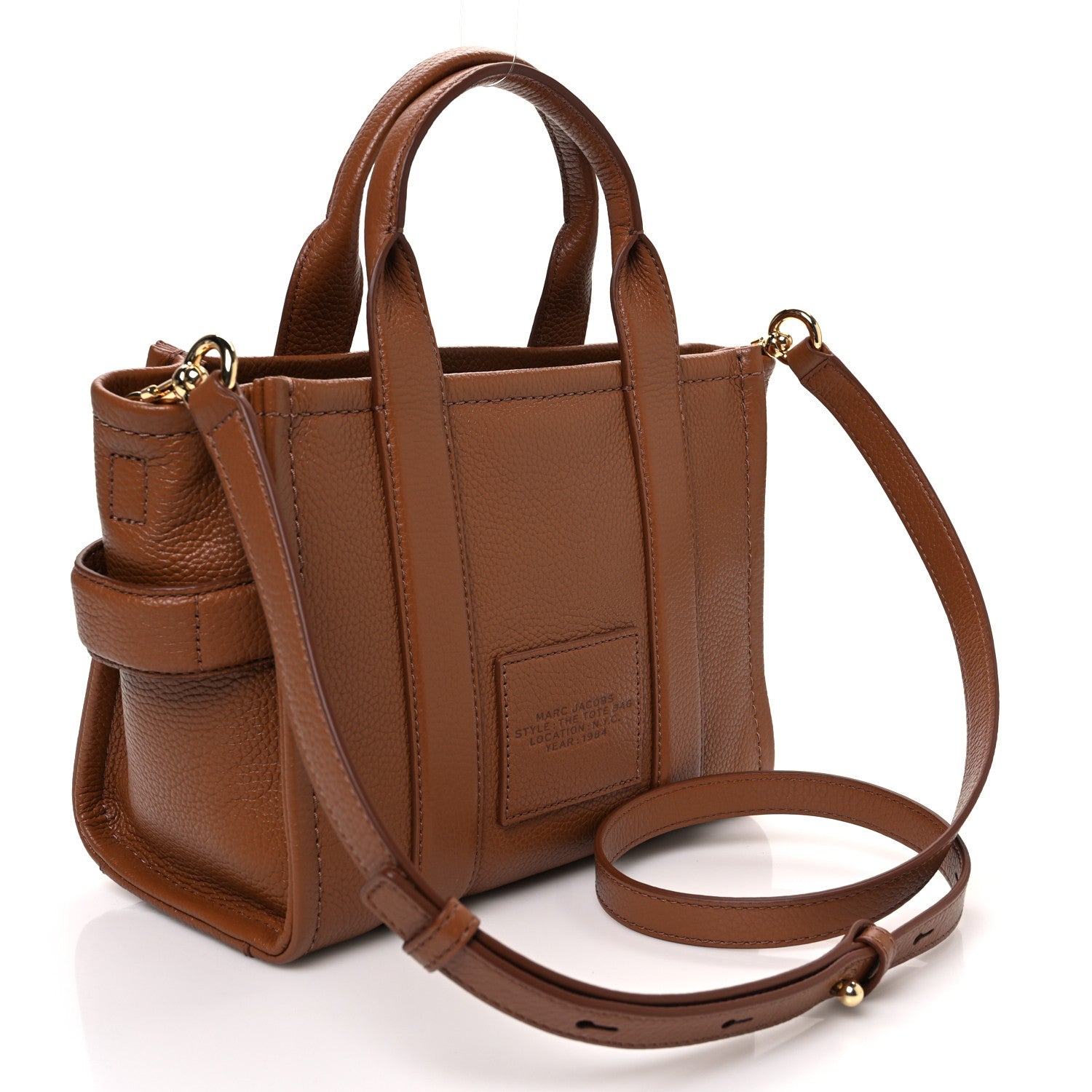 Marc Jacobs Grained Calfskin Small The Tote Bag Argan Oil 3 of 11