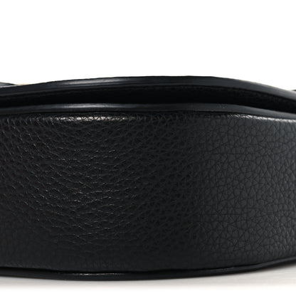 Salvatore Ferragamo Calfskin Double Gancini Crossbody Black 9 of 10