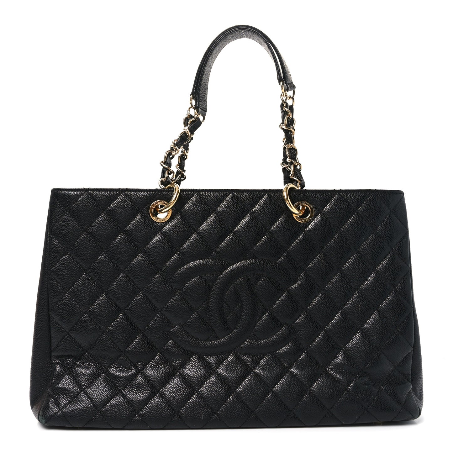 Caviar Quilted XL Grand Shopping Tote GST Black