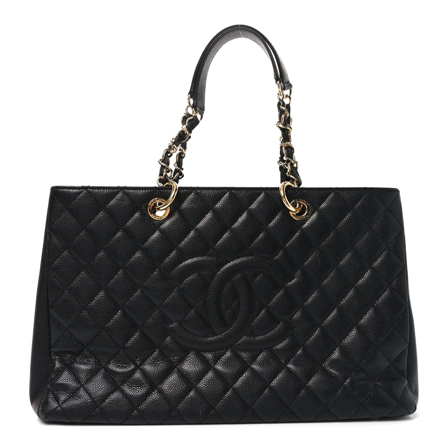 Chanel Caviar Quilted XL Grand Shopping Tote GST Black 1 of 10