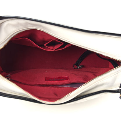 Chanel Aged Calfskin Quilted Medium Gabrielle Hobo Black White 5 of 10