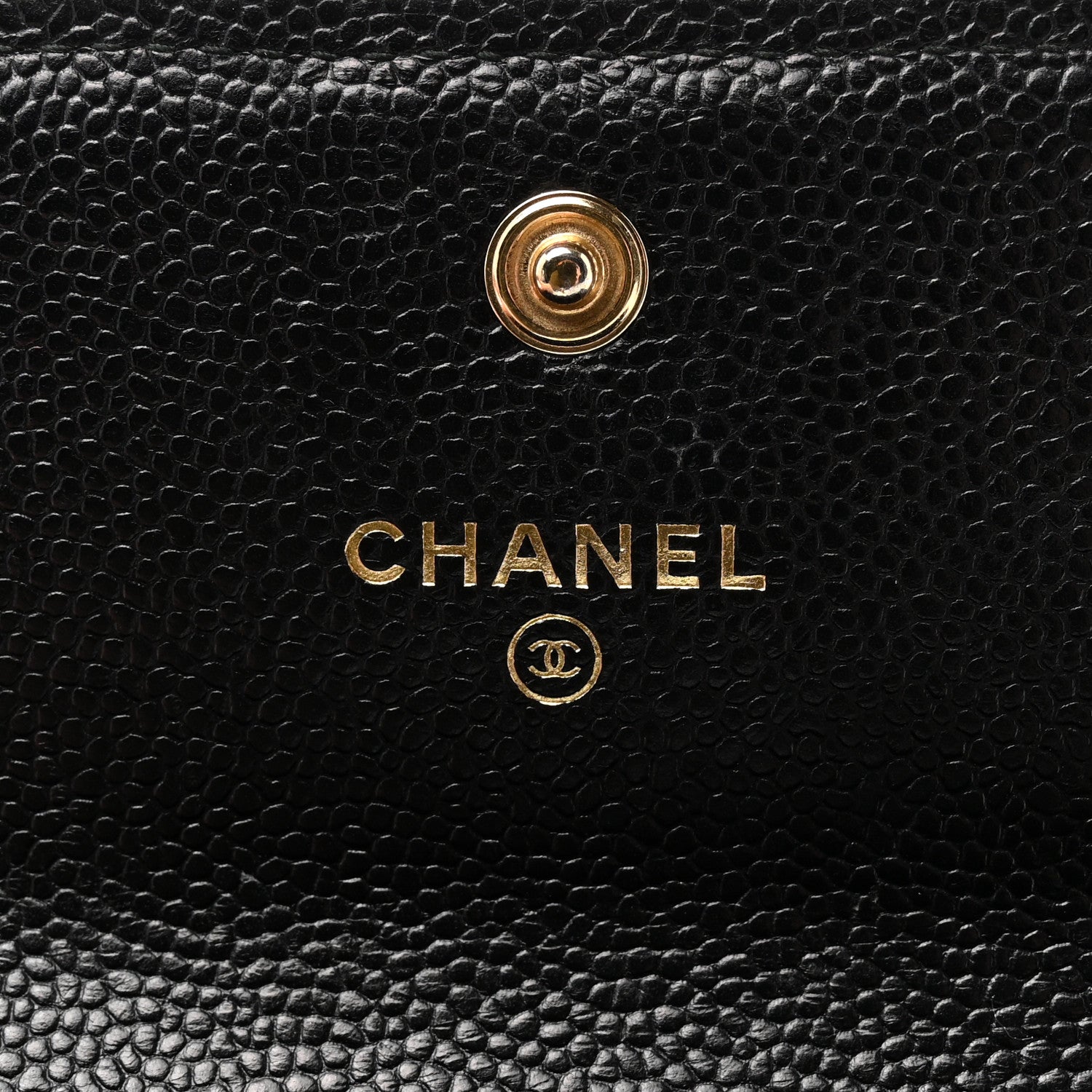 Chanel Caviar Chevron Quilted Medium Boy Flap Wallet Black 6 of 11