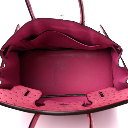 Hermes Ostrich Birkin 30 Fuchsia 6 of 17