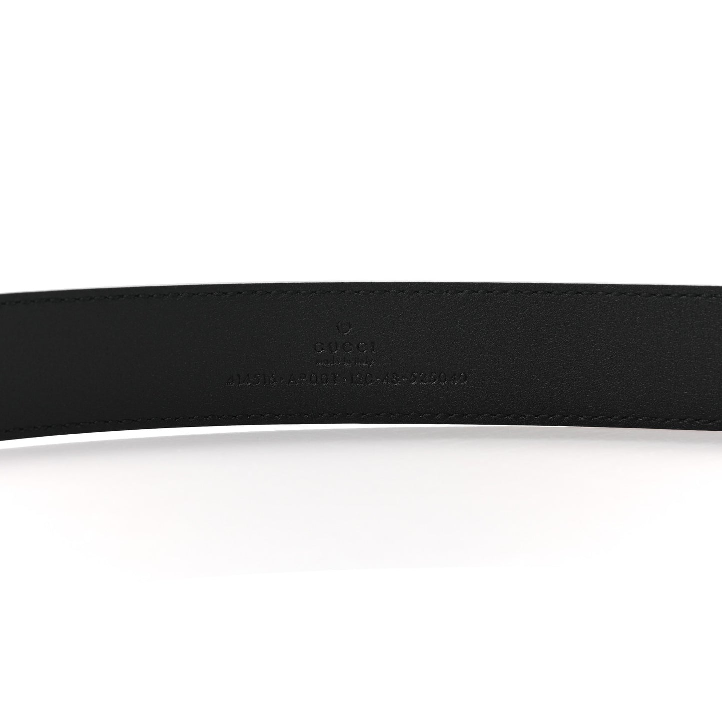 Moon Calfskin Double G 30mm Belt 120 48 Black
