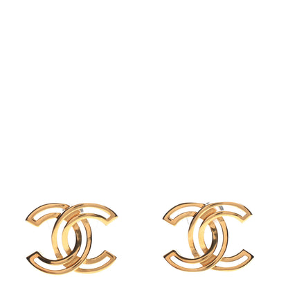 Chanel Metal Obazine CC Earrings Gold 1 of 5
