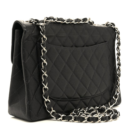 Chanel Caviar Jumbo Single Flap Black 3 of 10