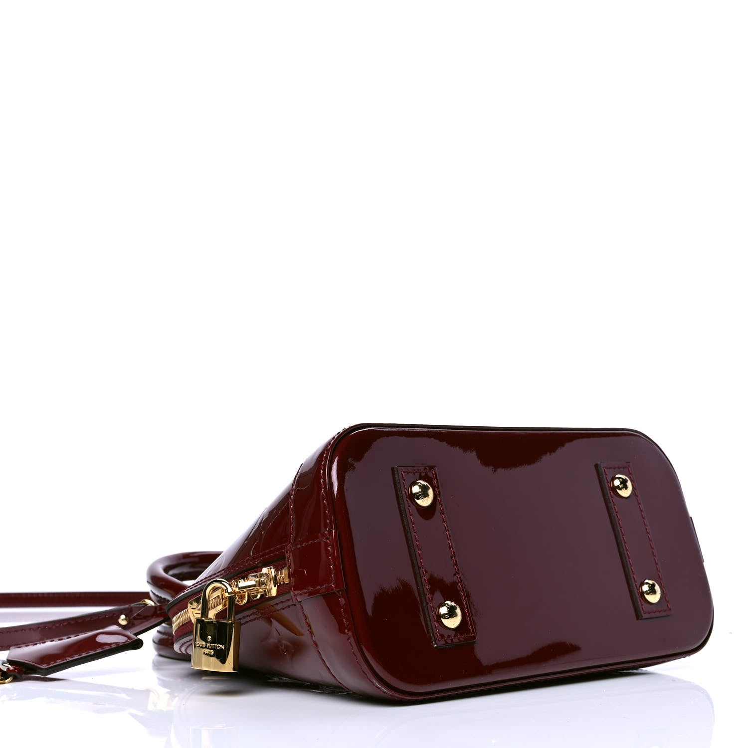Louis Vuitton Vernis Alma BB Griotte 3 of 4