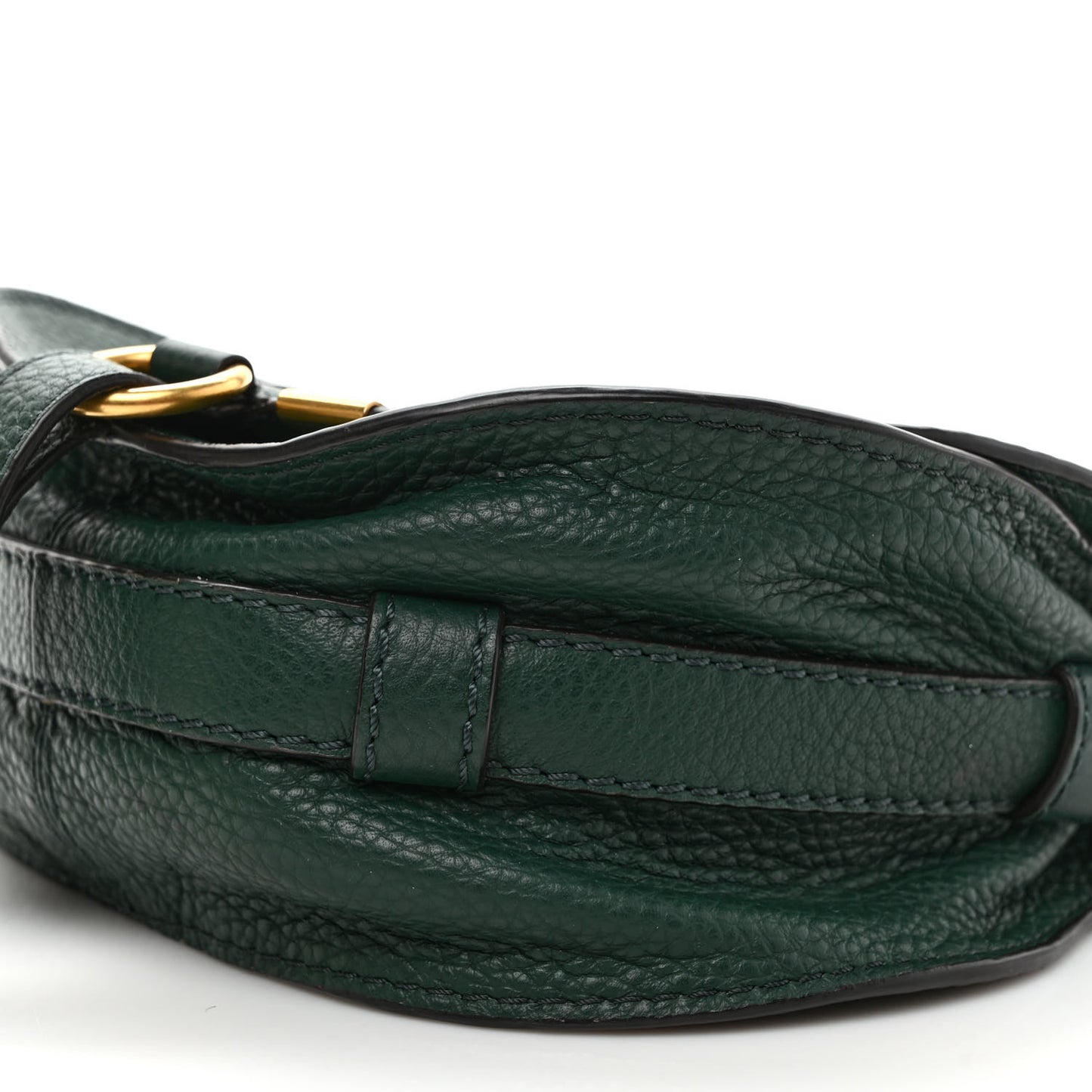 Calfskin Mini Marcie Round Crossbody Bag Rainforest