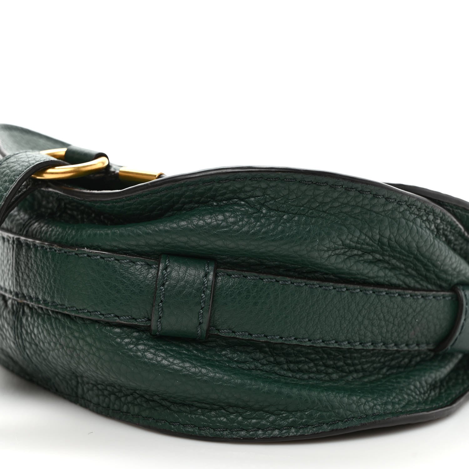 Chloe Calfskin Mini Marcie Round Crossbody Bag Rainforest 9 of 9