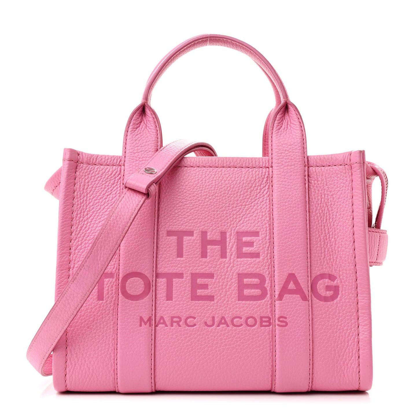 Grained Calfskin Small The Tote Bag Candy Pink