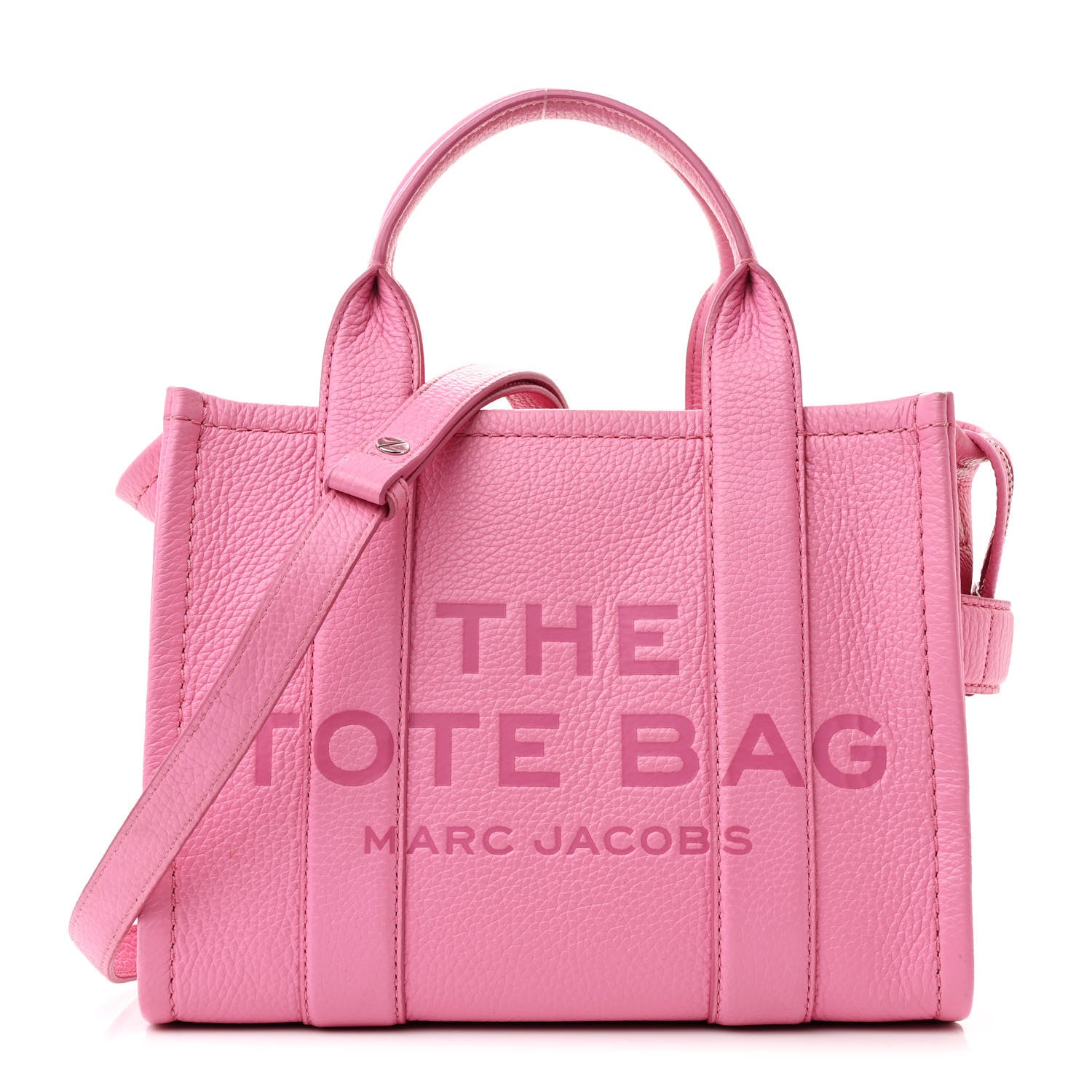 Marc Jacobs Grained Calfskin Small The Tote Bag Candy Pink 1 of 12