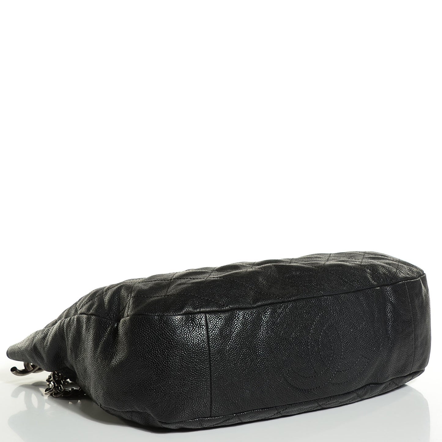 Caviar Quilted Simply CC Hobo Black