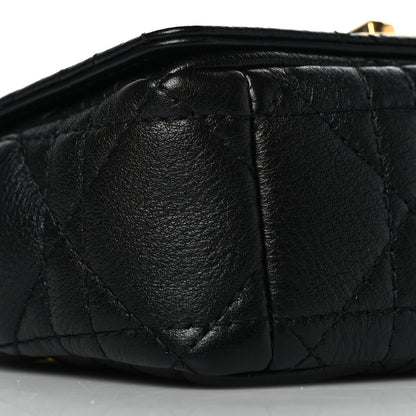Christian Dior Supple Calfskin Cannage Micro Caro Bag Black 9 of 10