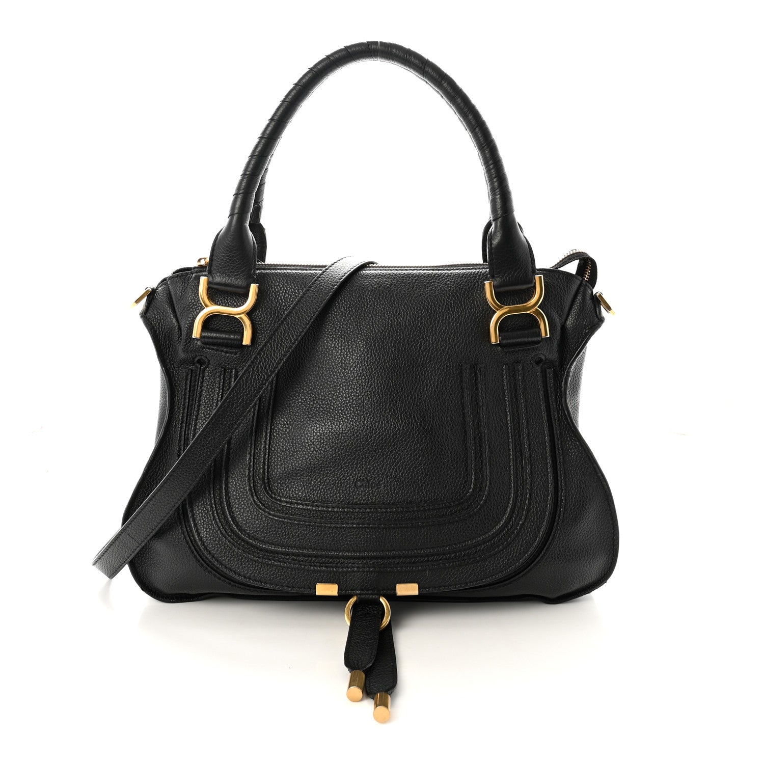 Chloe Calfskin Medium Marcie Satchel Black 1 of 9